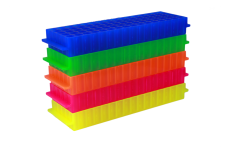 StarRack 80 polypropylene fraction collection rack, Neon Mixed